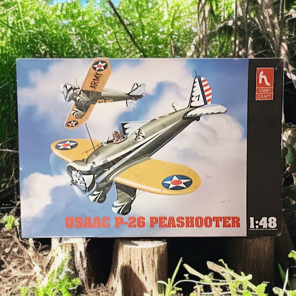Hobby‎ Craft USAAC P-26 Peashooter Model Kit #HC1158 Fighter Plane Sealed 1:48